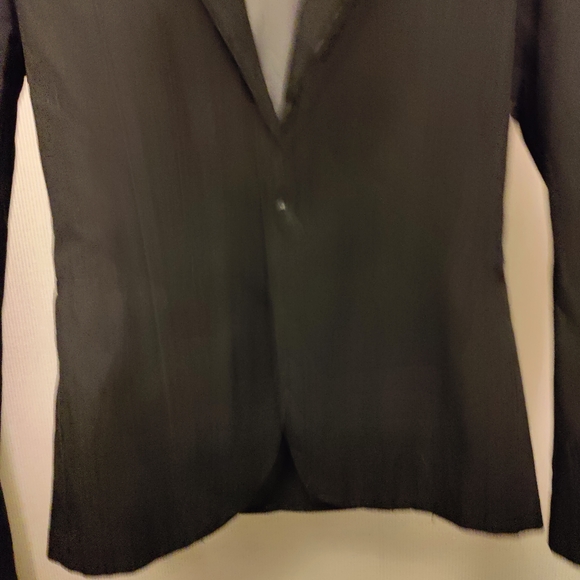G BY GUESS TUXEDO BLAZER WITH LAPEL, BLACK, BEAUTIFUL! FORMAL OR CAUSAL. UNISEX - Picture 5 of 13